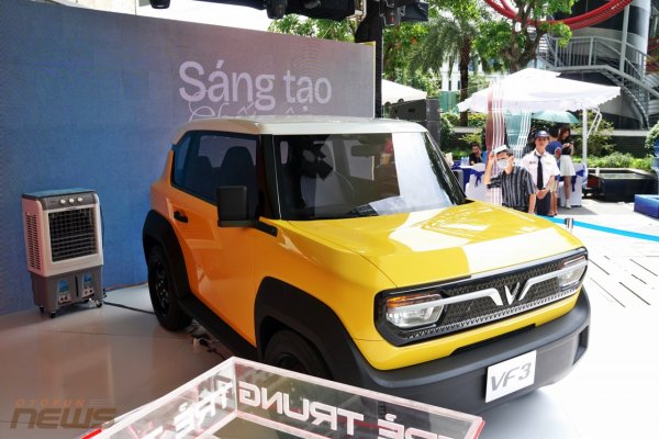 VF3 gây chú ý tại triển lãm VinFast - Vì tương lai xanh tại TP. HCM