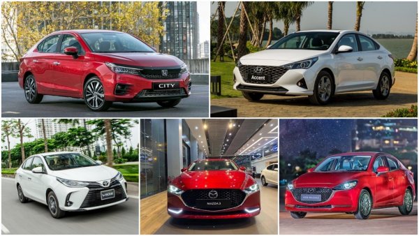 5 xe sedan bán chạy nhất tháng 10/2023