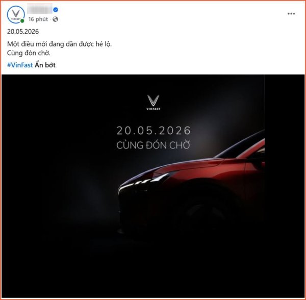 VinFast chốt ngày ra mắt mẫu xe VF8 ngày 20/05/2026