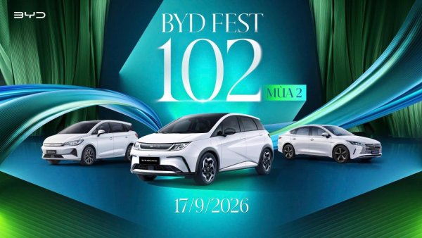 BYD tung “mưa ưu đãi” tại sự kiện BYD Fest 102 Mùa 2 sẽ diễn ra ở Thủ đô Hà Nội