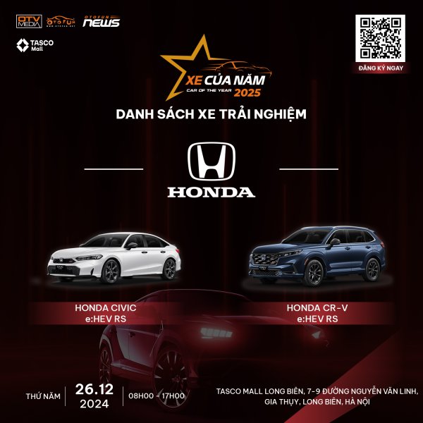 Honda đem gì đến sự kiện lái thử Xe Của Năm 2025?