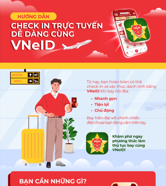 Check in trực tuyến dễ dàng cùng VNeID
