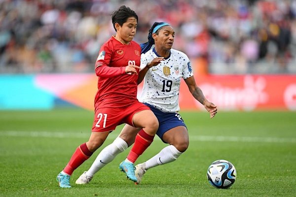 Việt Nam thua Mỹ ở trận ra quân World Cup nữ