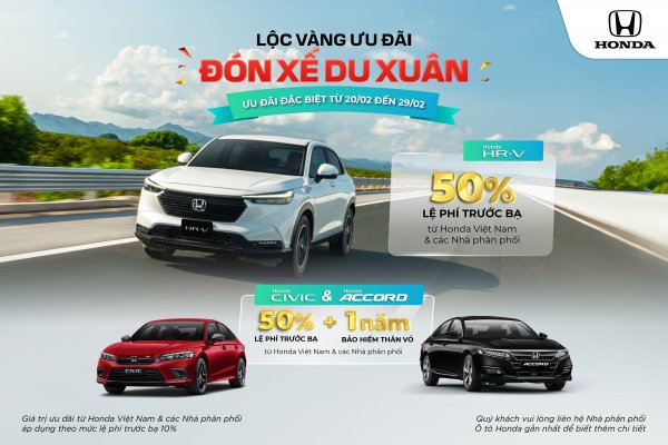 Chương trình khuyến mại của các dòng xe ô tô Honda trong tháng 2 năm 2024