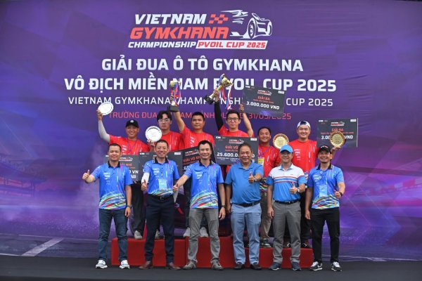 Giải Đua Ô tô Gymkhana Vô địch Miền Nam PVOIL Cup 2025 tìm ra các nhà vô địch