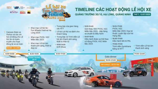 Lịch trình 2 ngày khám phá Lễ hội xe