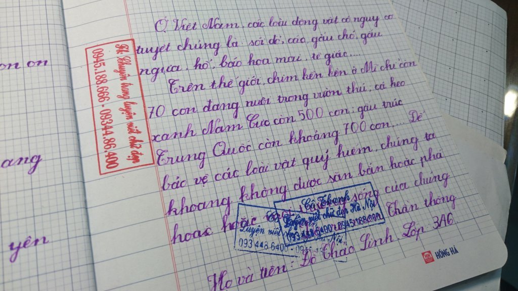 Địa chỉ luyện viết chữ đẹp uy tín Hà Nội ( Bảo đảm 100% học viên chữ đẹp ) - 4