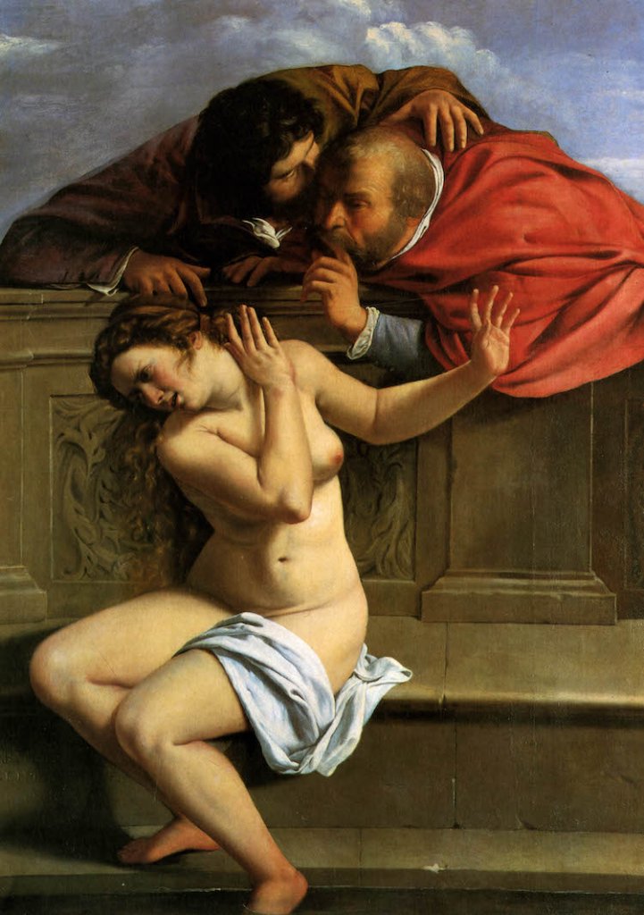 Susanna and Elders 1610 - Artemisia Gentileschi họa sĩ Ba-rốc ng Ý.jpg