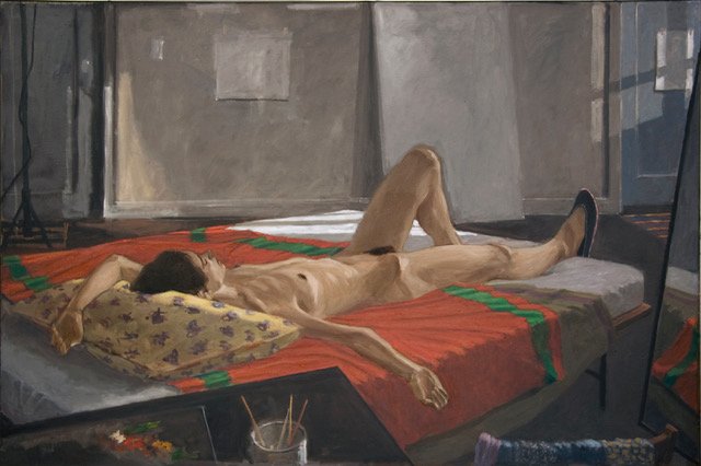 in_the_studio-_isabella_resting_1975_subsequenty_re-worked_by_artist_oil_on_canvas_48.75_x_70.jpg