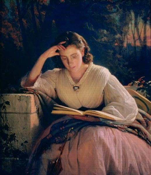 Kramskoy, Ivan Nikolaevich (1837-1887) Sophia Kramskaya reading.jpg