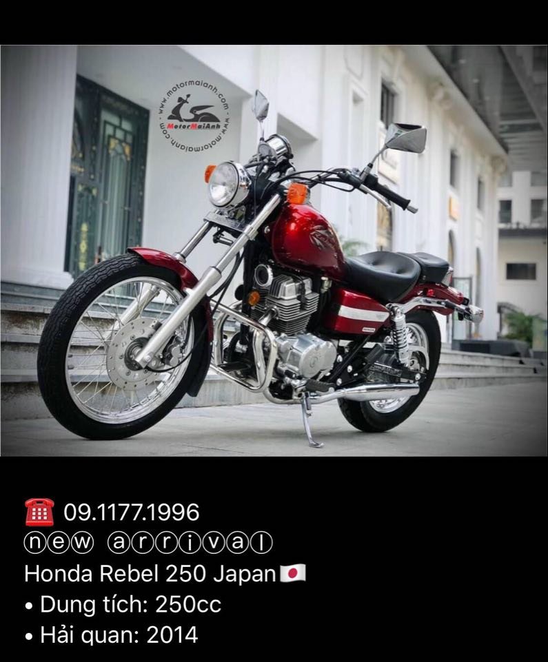 Honda Rebel 250  nét cổ điển giữa Sài Gòn