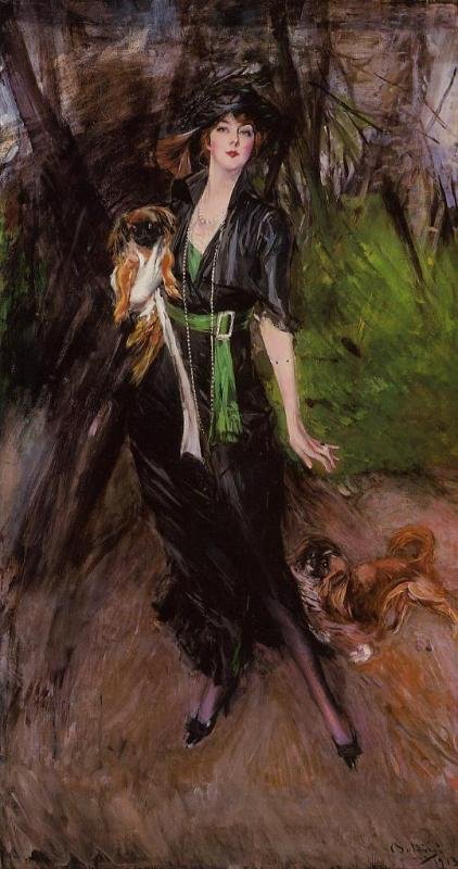 Lina_Bilitis_with_Two_Pekinese 1913.jpg