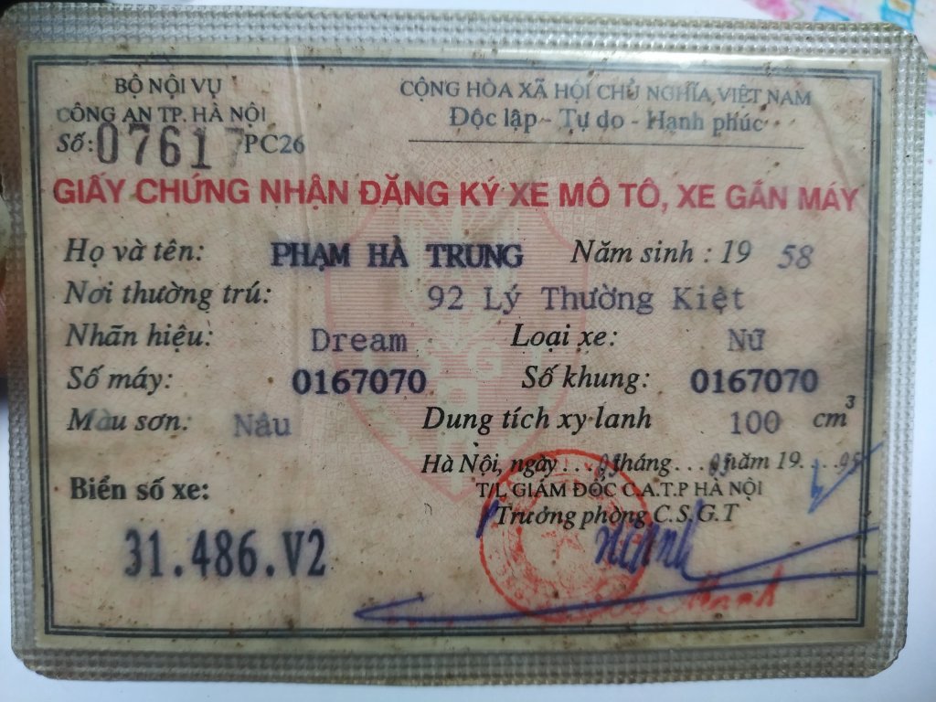 Honda Dream Thái hình thức đẹp. Máy êm, chạy đường dài cực ổn định. Giá 15,8 triệu - 486V2  (4).jpg