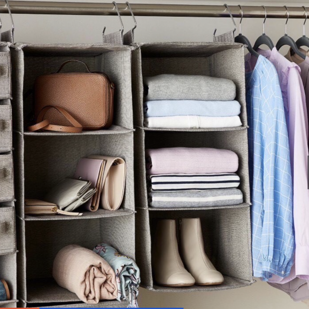 Túi vải treo tủ quần áo tiện lợi vải Oxfort 300D MA House MT4T-Grey1.png