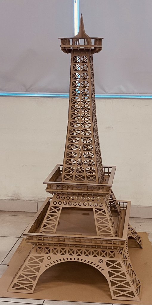 Mô Hình Giấy 3D Lắp Ráp CubicFun Tháp Eiffel DS0998h 80 mảnh Nationa   ArtPuzzlevn