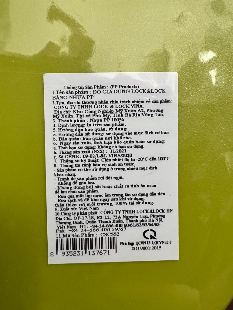 Thớt nhựa kháng khuẩn hình quả lê LocknLock CSC5520.jpeg