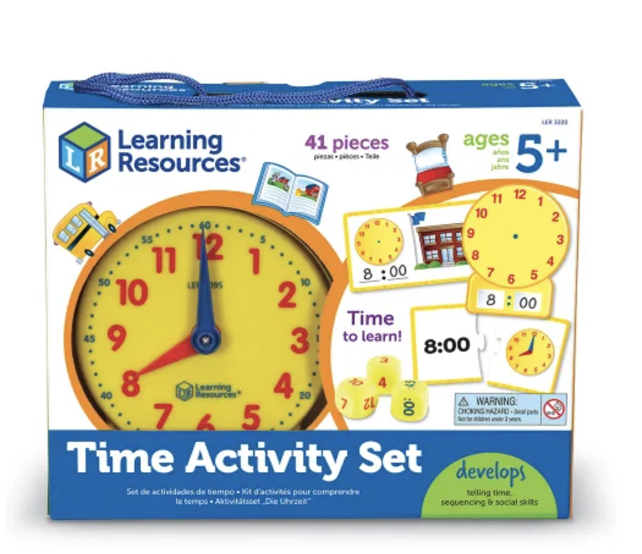 Bộ học xem giờ Time Activity Set Learning Resources LER 32209.png