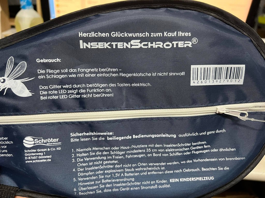 Vợt muỗi chạy pin Schroter 7901 - hàng Đức5.jpeg
