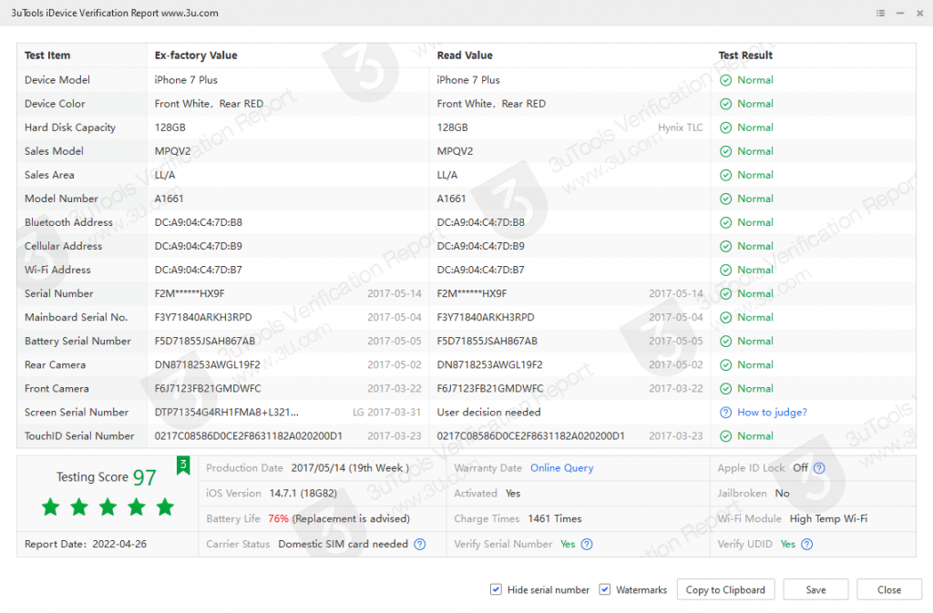 iPhone 7 Plus_iDevice Verification Report_000605C0202BC326.png