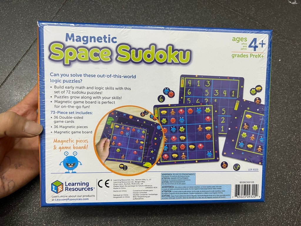 Bộ giải đố Sudoku nam châm Learning Resources LER 93208.jpeg