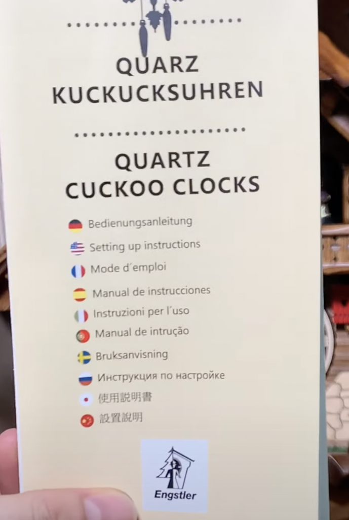Đồng hồ treo tường Cuckoo Table Quartz Clockvilla Hettich Uhren 45112 QMT6.png