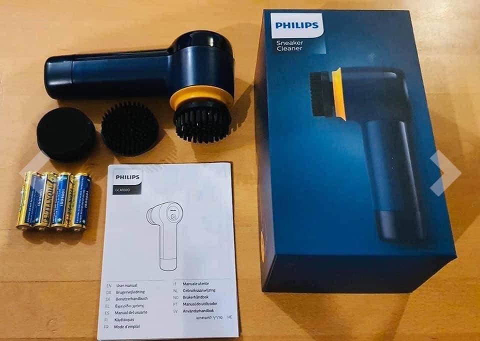 Máy vệ sinh giày chạy pin 3 đầu bàn chải Philips GCA1000:602.jpeg