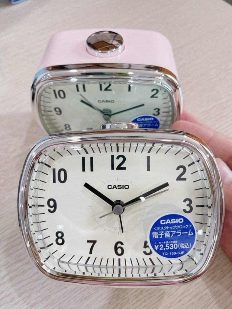 Đồng hồ để bàn hẹn giờ có đèn phong cách Retro CASIO TQ-1591.jpeg