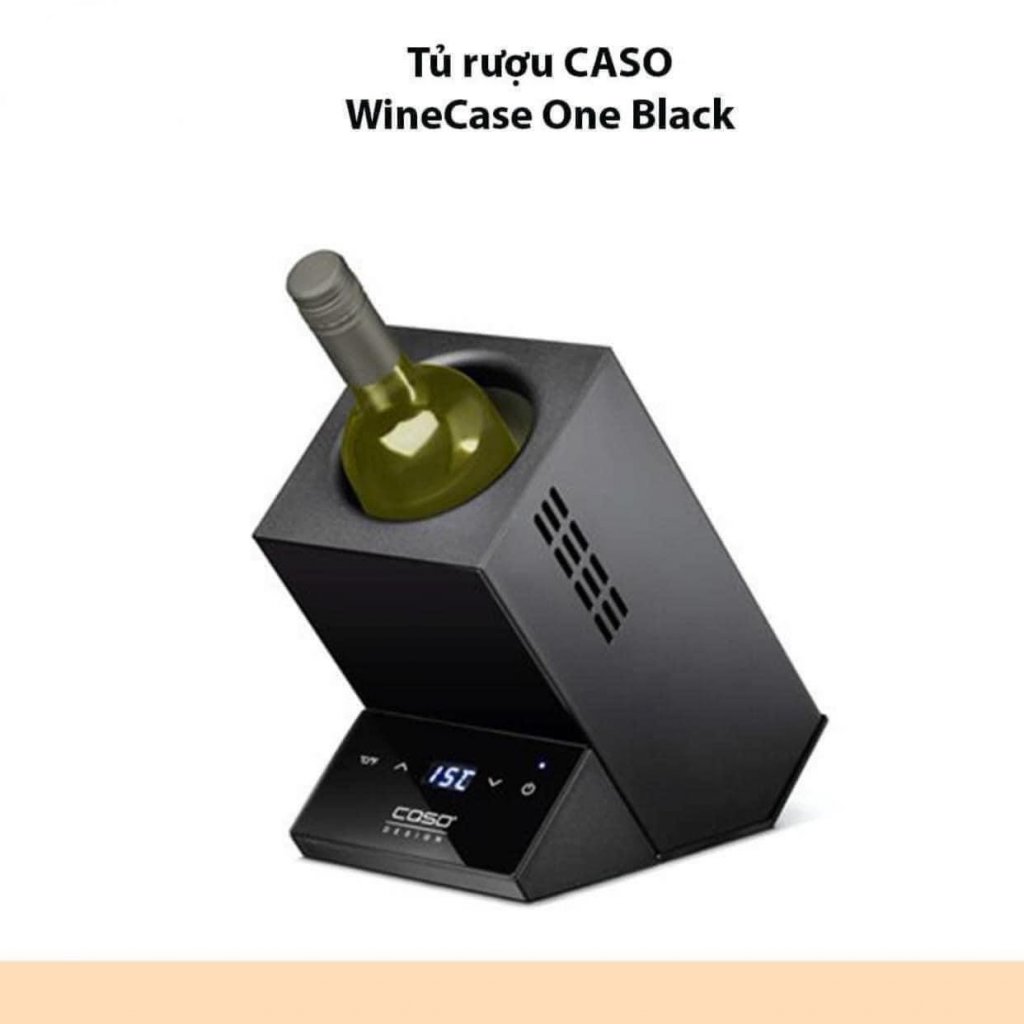Tủ bảo quản 1 chai rượu CASO WineCase One Black 6147.jpeg