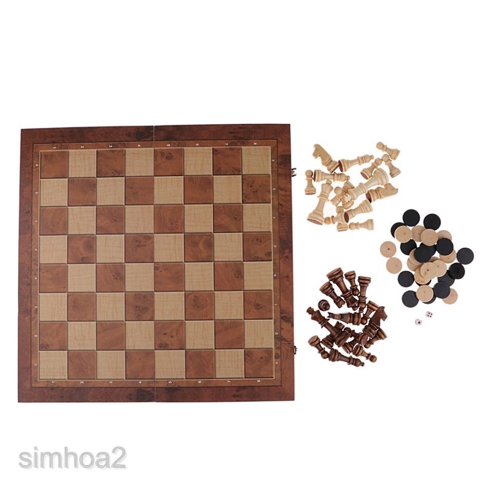 Bộ bàn cờ vua và Backgammon 2in1 bằng gỗ 40x40cm 4.jpeg