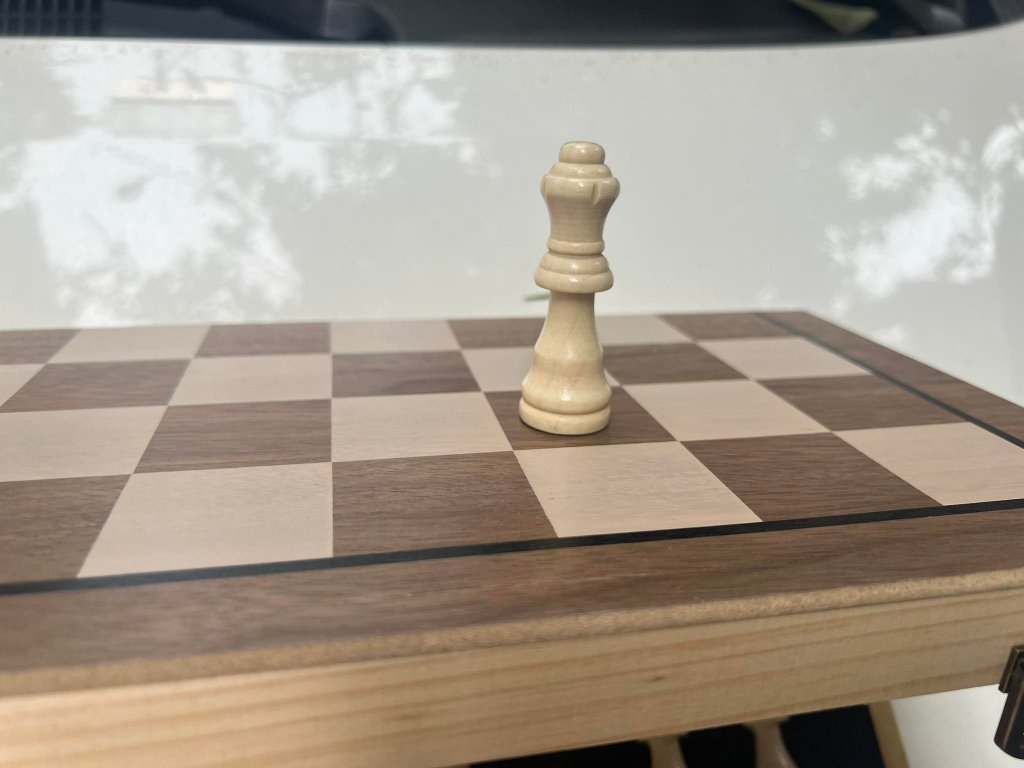 Bộ 2 trò chơi cờ vua có nam châm và Checkers bằng gỗ 40x40cm Playbea SKU P01313.jpeg