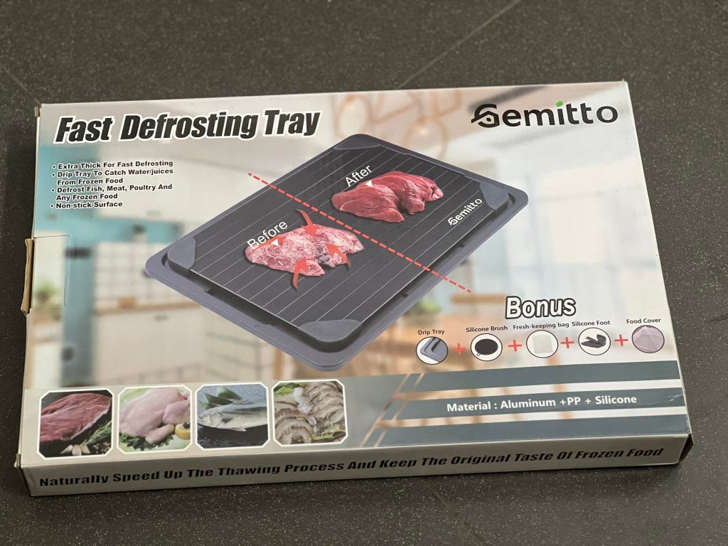 Thớt rã đông thực phẩm Gemitto - Fast Defrosting Tray - nội địa Đức11.jpeg