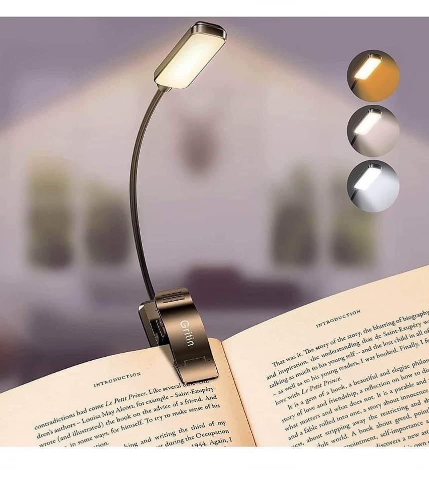 Đèn LED đọc sách sạc pin dạng kẹp Gritin G1330 - hàng Đức2.jpeg