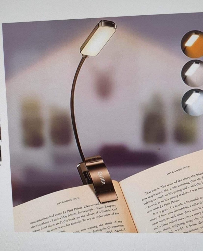 Đèn LED đọc sách sạc pin dạng kẹp Gritin G1330 - hàng Đức13.jpeg