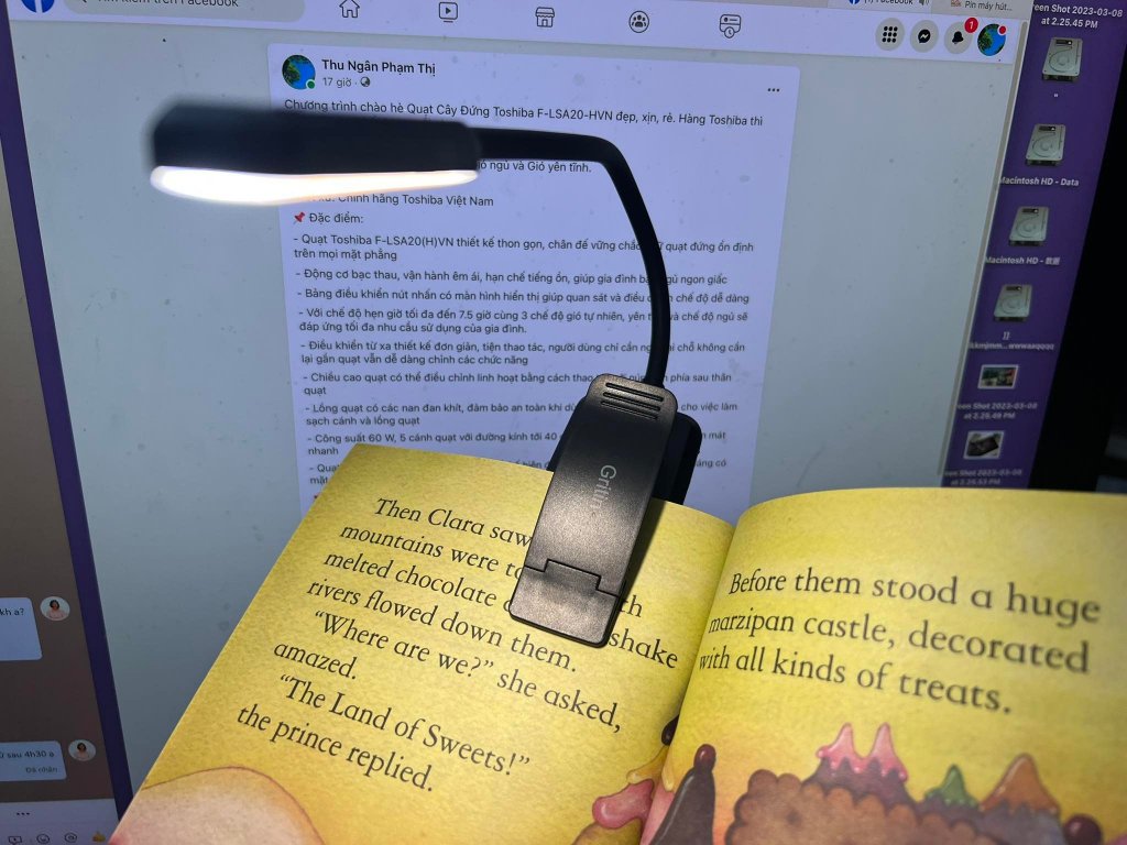 Đèn LED đọc sách sạc pin dạng kẹp Gritin G1330 - hàng Đức15.jpeg