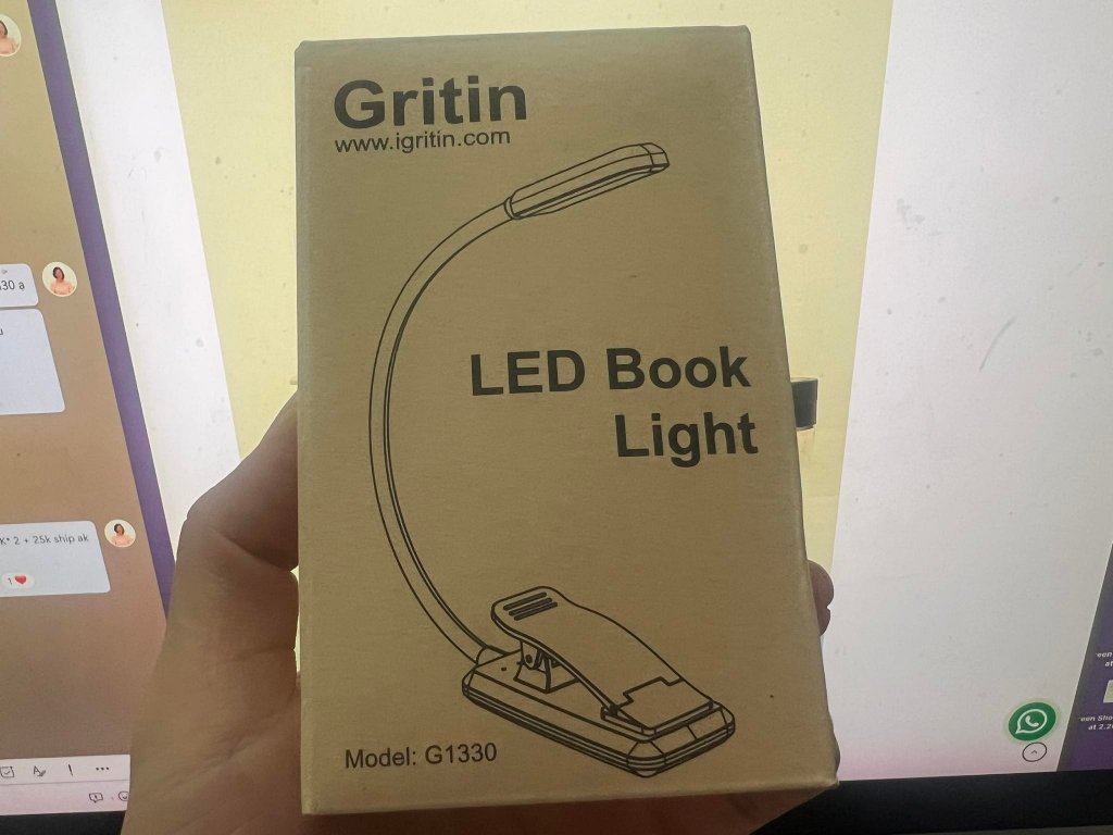Đèn LED đọc sách sạc pin dạng kẹp Gritin G1330 - hàng Đức16.jpeg