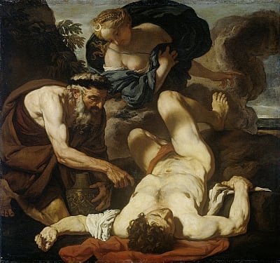 Johann_Karl_Loth_-_Selene_and_Endymion_The_Death_of_Orion_1660s-1670s_-_(MeisterDrucke-761814).jpg