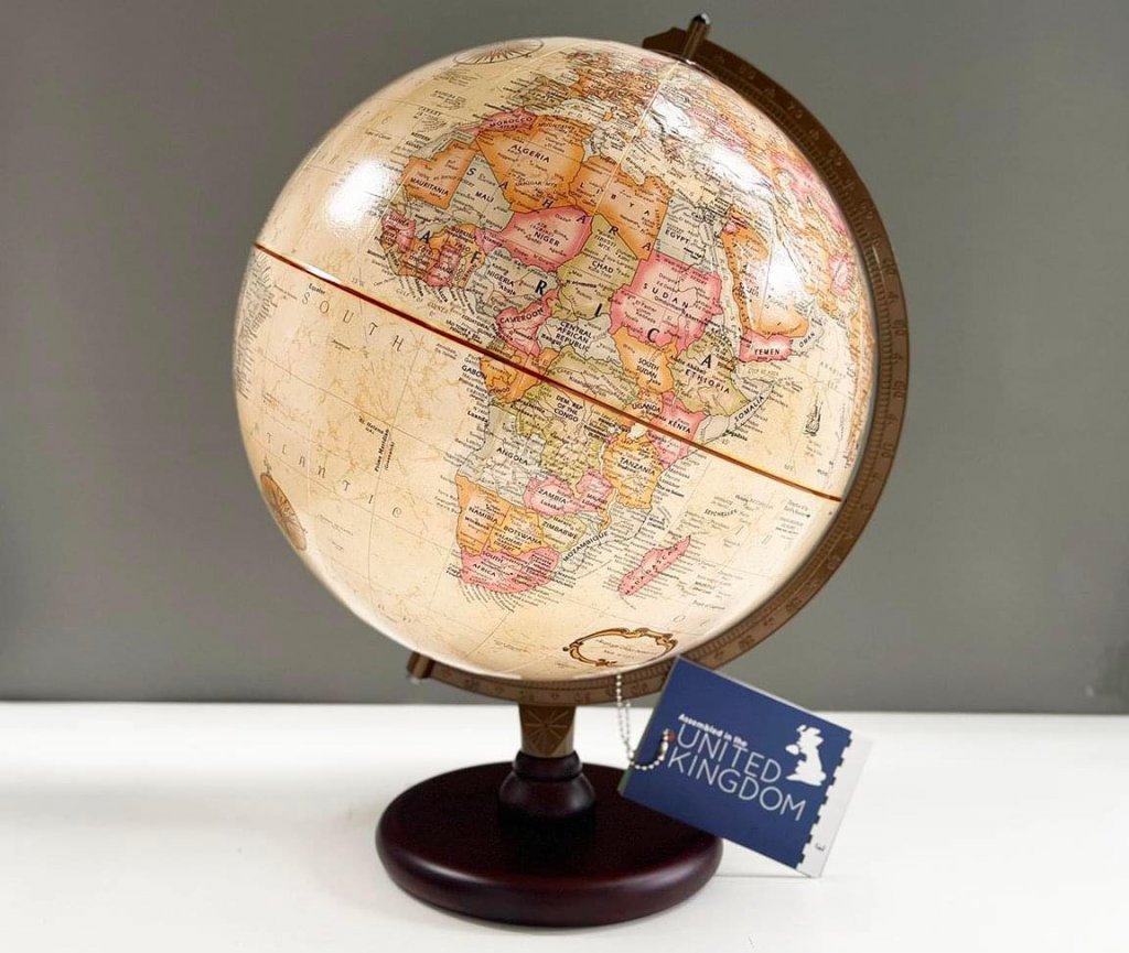 Quả địa cầu tông cổ điển đế gỗ Replogle Globes Piedmont 315340.jpeg