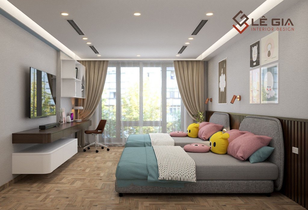 6. Thiết kế nội thất phòng ngủ trẻ em nhà phố đẹp (2).jpg
