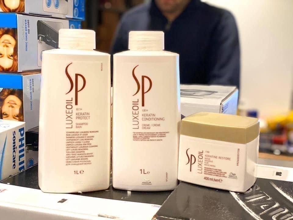 Dầu gội, xả, ủ Wella SP System Professional Luxe Oil Keratin - sản xuất tại Đức6.jpeg