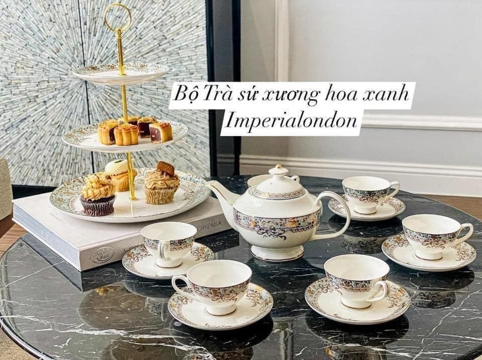 Bộ ấm trà và kệ bánh 3 tầng sứ xương hoàng gia Anh Imperialondon13.jpeg