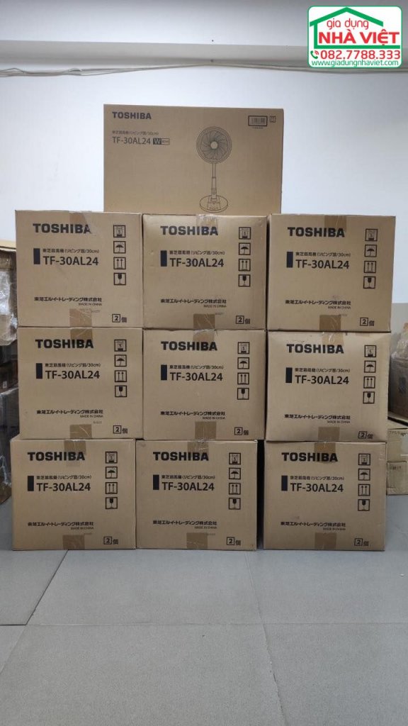 Quạt lửng có thể thay đổi chiều cao điện 100V Toshiba TF-30AL24(W)1.jpeg