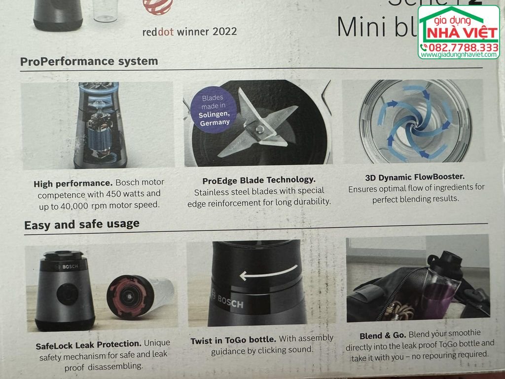 Máy xay sinh tố mini VitaPower Serie 2 450 W Bosch MMB2111S - Made in EU15.jpeg