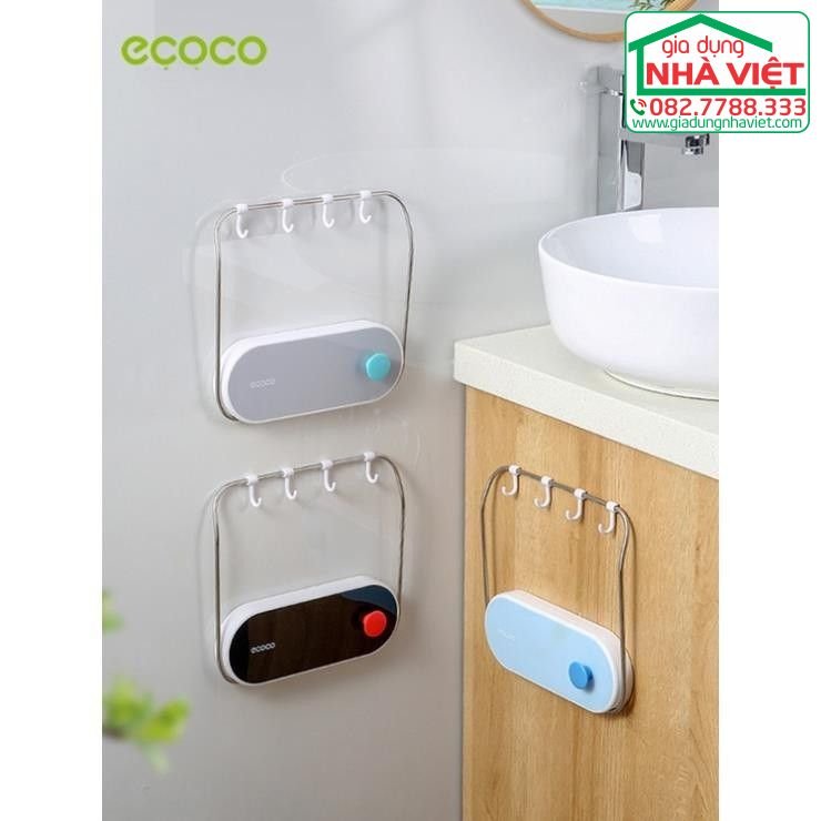 Giá để rổ, chậu, nồi kèm móc treo đồ có thể gấp gọn Ecoco E21288.jpg