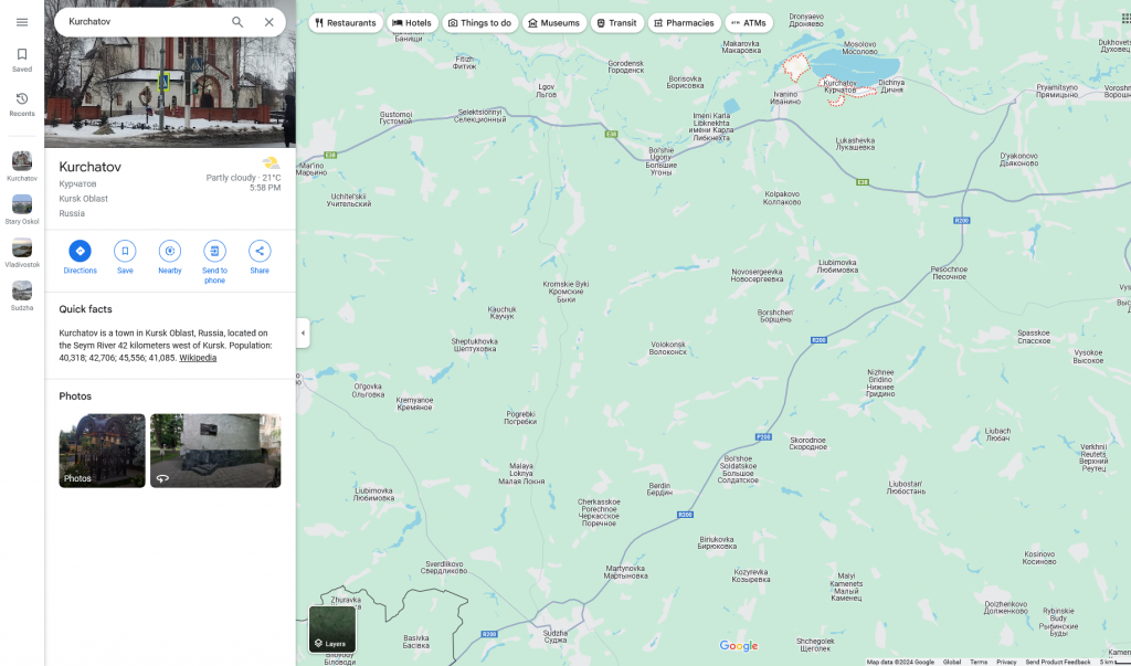 Kurchatov - Google Maps.png