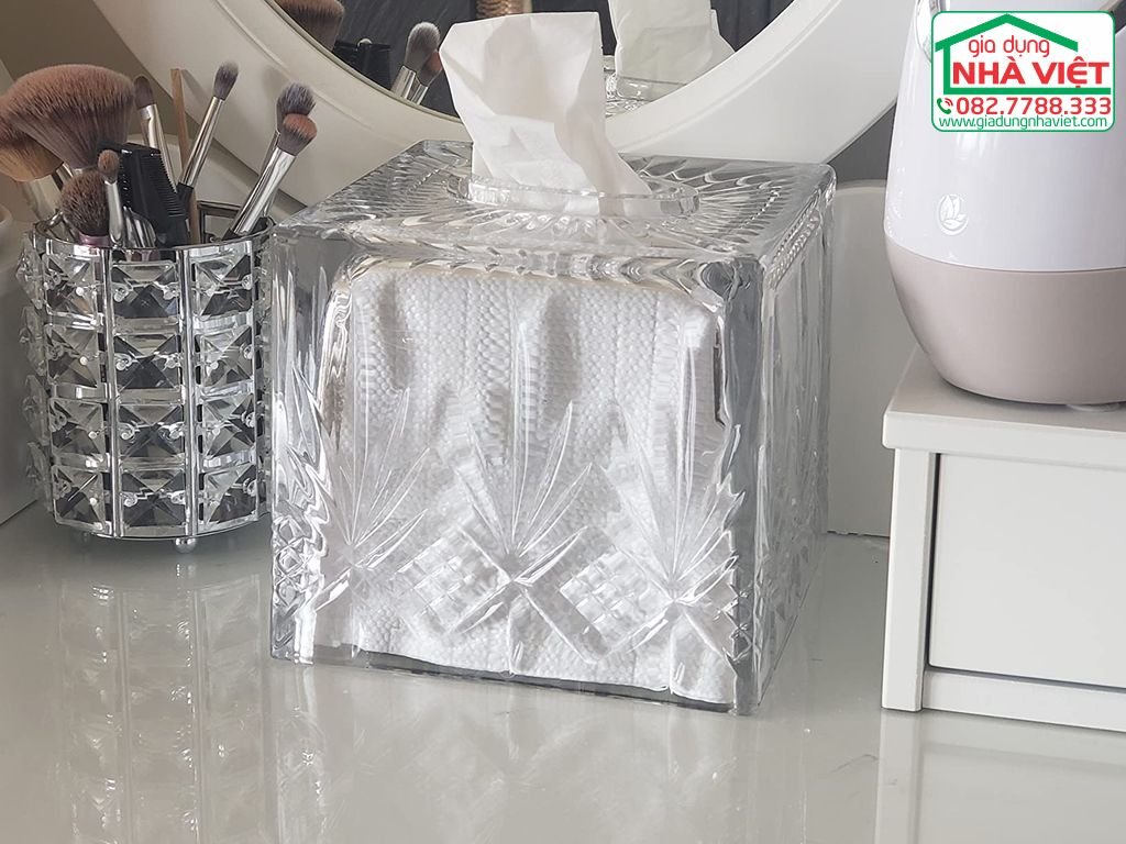 Hộp đựng khăn giấy pha lê Dublin Godinger 25969 - Crystal Tissue Box7.jpg