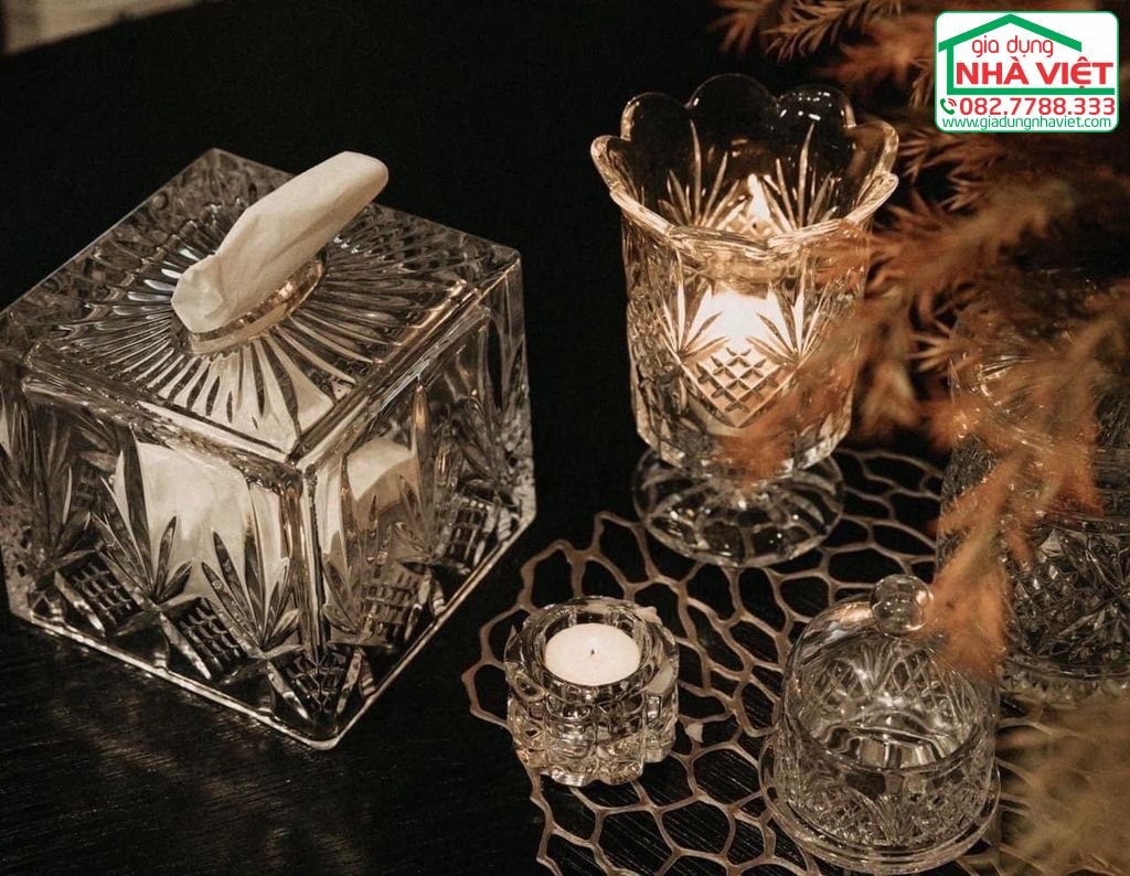 Hộp đựng khăn giấy pha lê Dublin Godinger 25969 - Crystal Tissue Box1.jpg