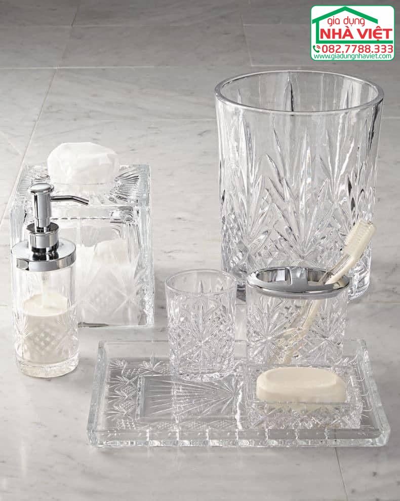 Hộp đựng khăn giấy pha lê Dublin Godinger 25969 - Crystal Tissue Box4.jpg