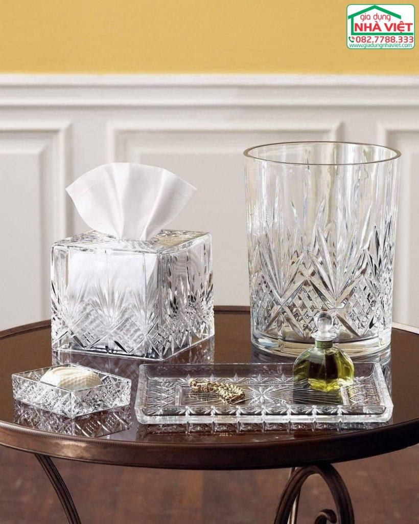 Hộp đựng khăn giấy pha lê Dublin Godinger 25969 - Crystal Tissue Box5.jpg