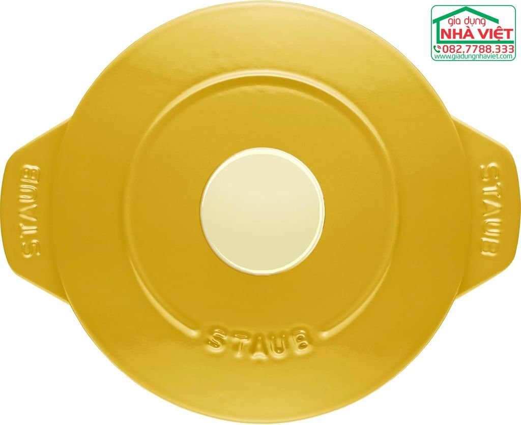 Nồi gang đúc tròn 16cm 1.74L màu vàng chanh Staub ‎10290644.jpg