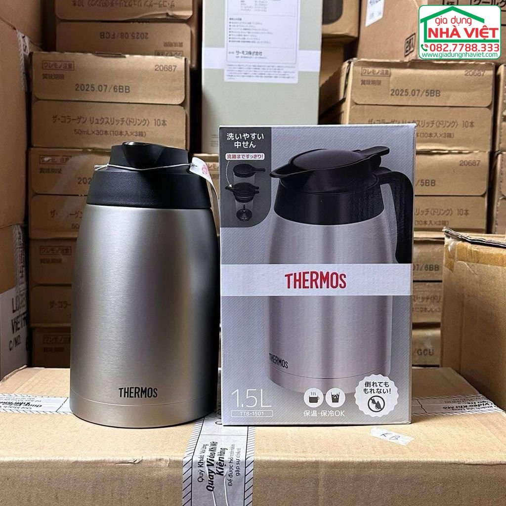 Bình giữ nhiệt chân không để bàn bằng thép không gỉ 1.5L Thermos TTB-15011.jpeg